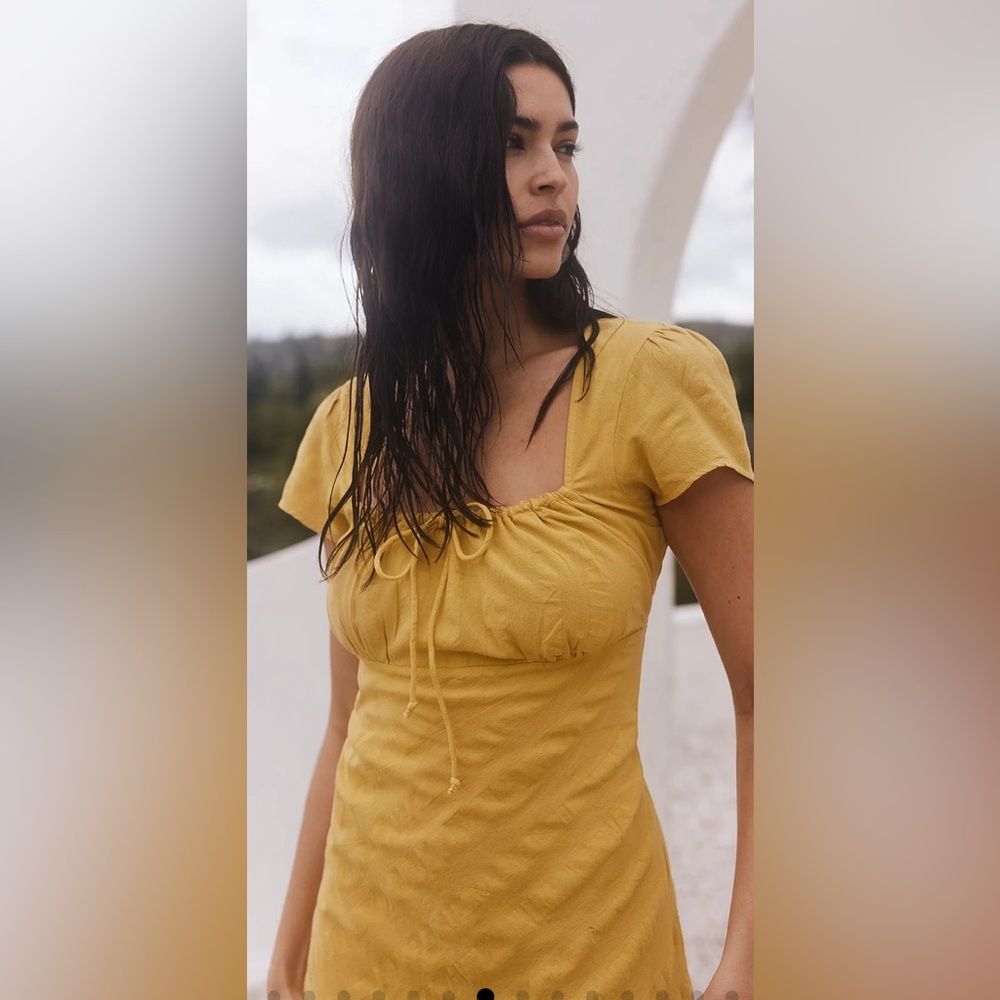 Free People Yellow Midi Dress - Picture 4 of 9